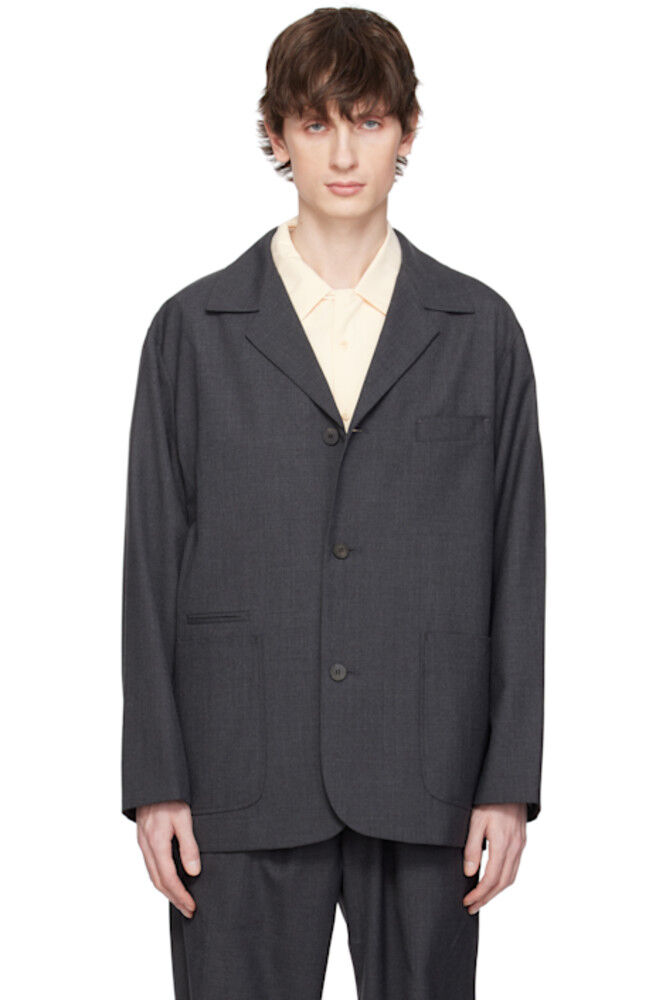 Серый английский шерстяной пиджак на 3 пуговицах DOCUMENT
Серый английский шерстяной пиджак на 3 пуговицах DOCUMENT