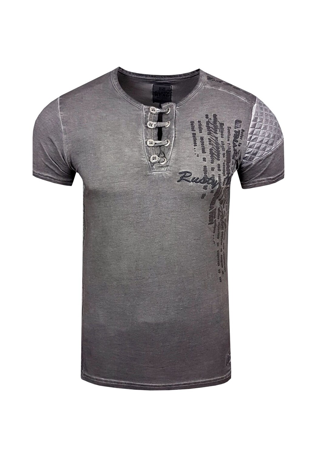 Футболка с шикарной планкой на пуговицах RUSTY NEAL, антрацит
Футболка с шикарной планкой на пуговицах RUSTY NEAL, антрацит