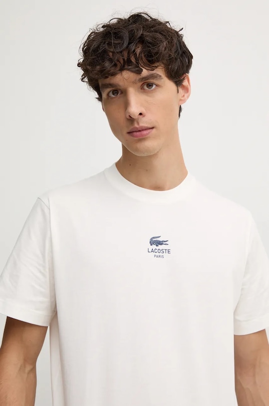 Хлопковая футболка Lacoste, бежевый
Хлопковая футболка Lacoste, бежевый