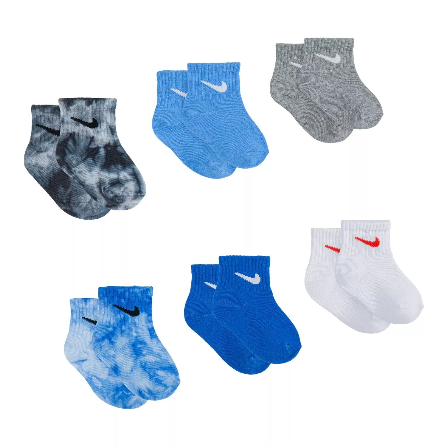 Набор из 6 носков Nike с логотипом Nike для маленьких мальчиков/малышей Nike
Набор из 6 носков Nike с логотипом Nike для маленьких мальчиков/малышей Nike