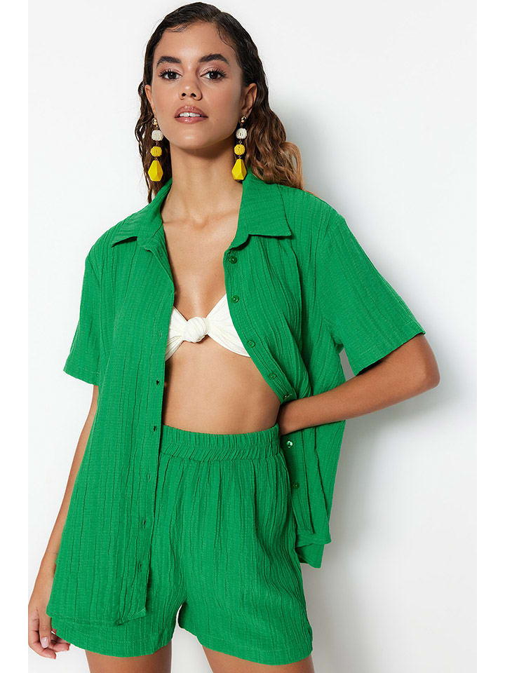 Рубашка trendyol, зеленый
Рубашка trendyol, зеленый