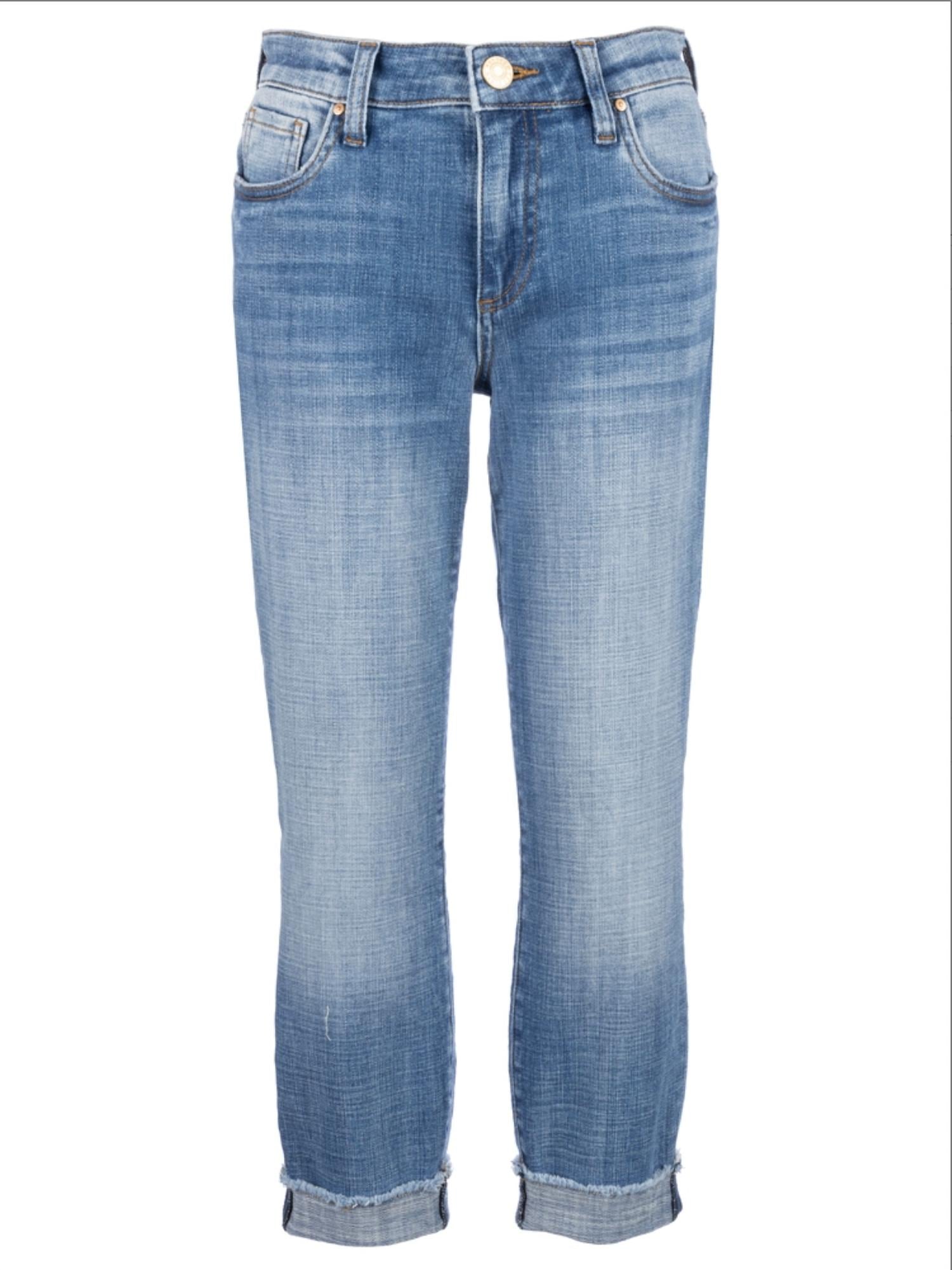 KUT FROM THE KLOTH Женские укороченные джинсы прямого кроя Amy синего цвета
KUT FROM THE KLOTH Женские укороченные джинсы прямого кроя Amy синего цвета