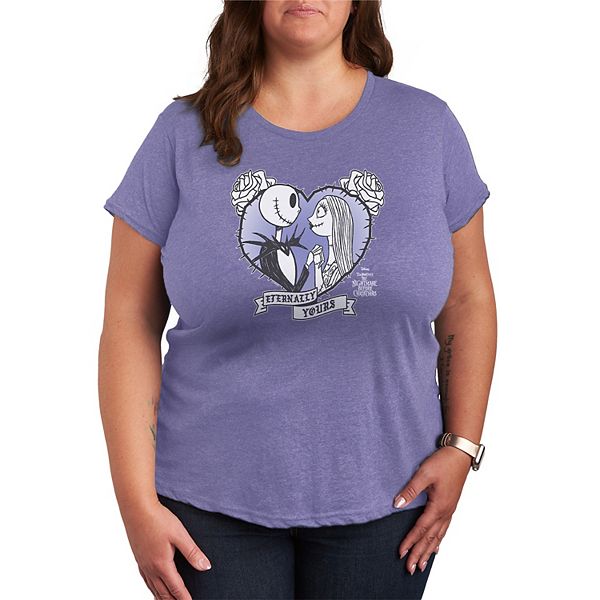Футболка Plus size с принтом «Кошмар перед Рождеством» Jack & Sally Disney, Heather Periwinkle
Футболка Plus size с принтом «Кошмар перед Рождеством» Jack & Sally Disney, Heather Periwinkle