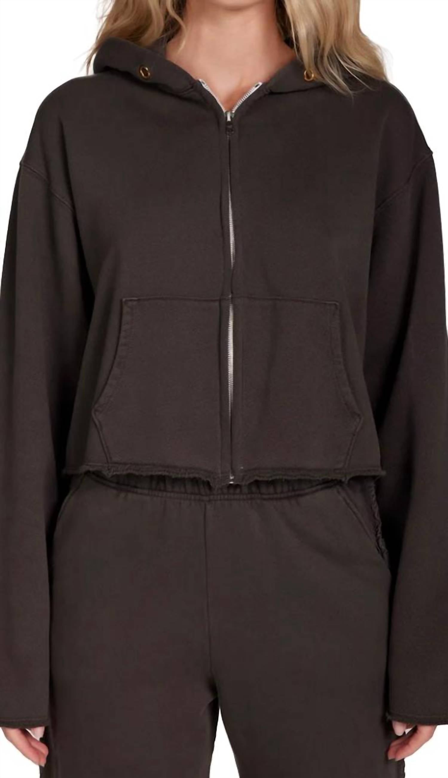 Толстовка Rosa Raw Zip в винтажном черном цвете LES TIEN
Толстовка Rosa Raw Zip в винтажном черном цвете LES TIEN