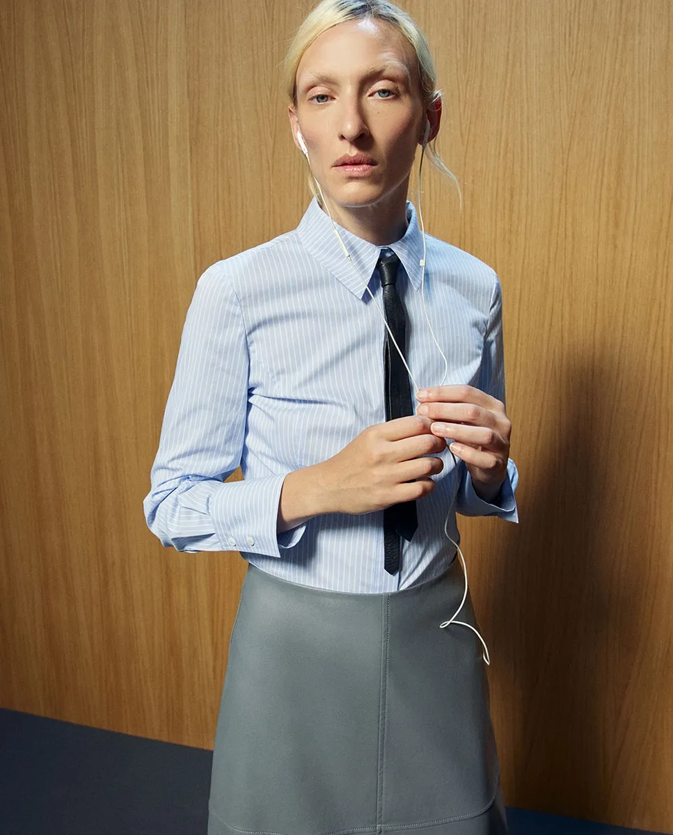 Рубашка slim в полоску Sfera, синий
Рубашка slim в полоску Sfera, синий