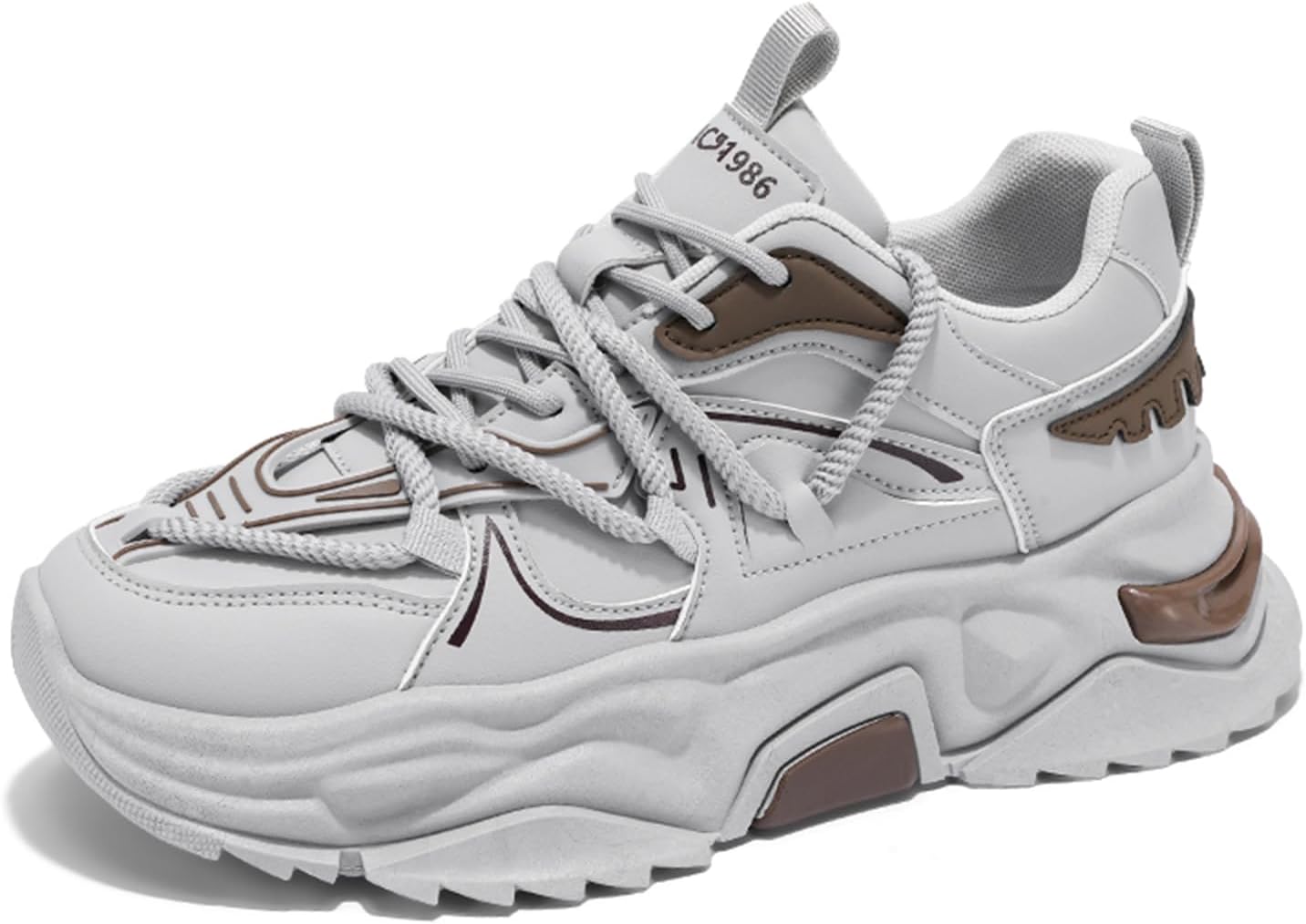 Мужские повседневные спортивные кроссовки для тенниса, бега и ходьбы, нескользящие массивные модные кроссовки для мужчин Spwagym, серый
Мужские повседневные спортивные кроссовки для тенниса, бега и ходьбы, нескользящие массивные модные кроссовки для мужчин Spwagym, серый