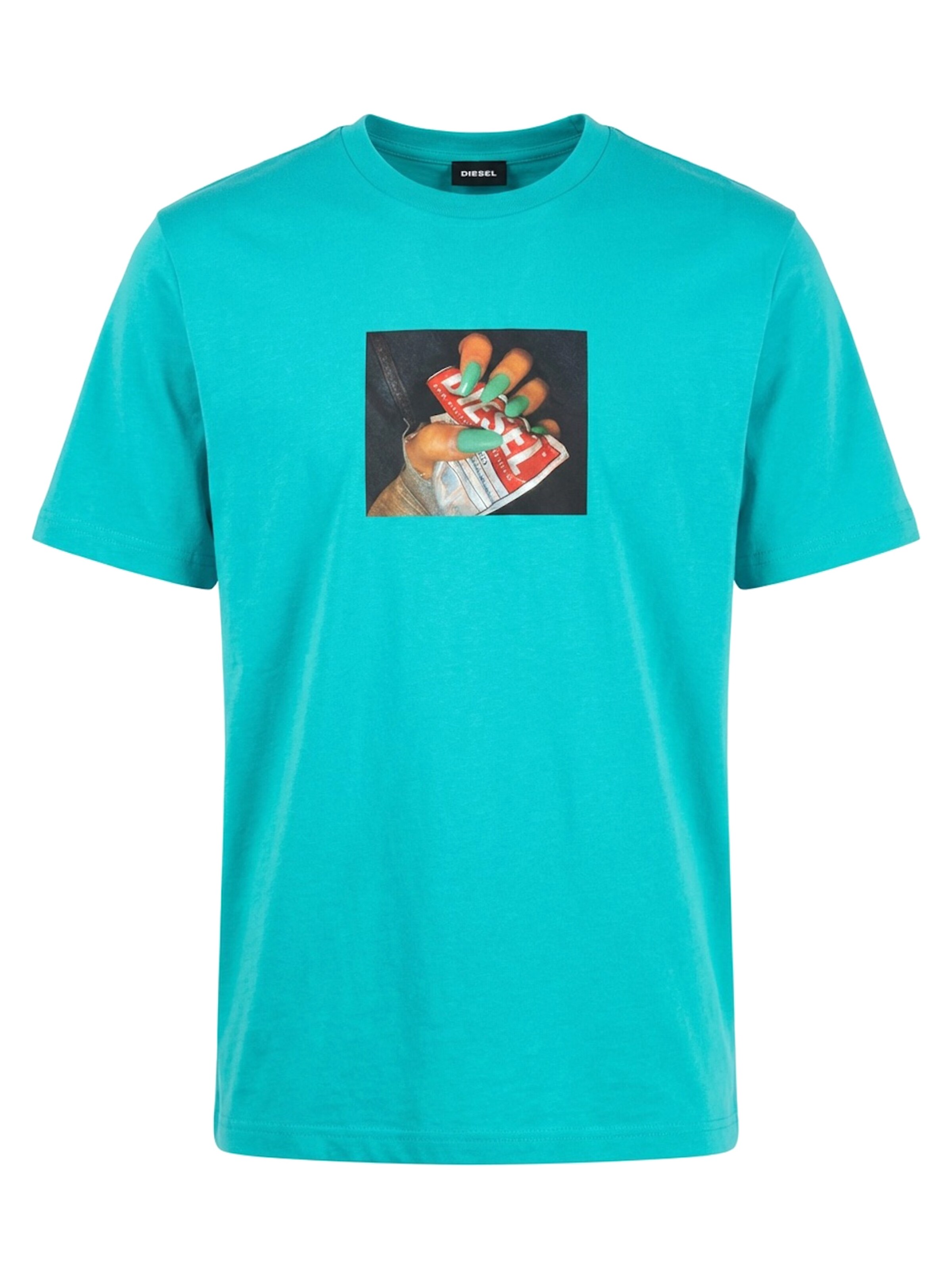 DIESEL Футболка 'T-JUST-A36 5II' в цвете бирюза
DIESEL Футболка 'T-JUST-A36 5II' в цвете бирюза