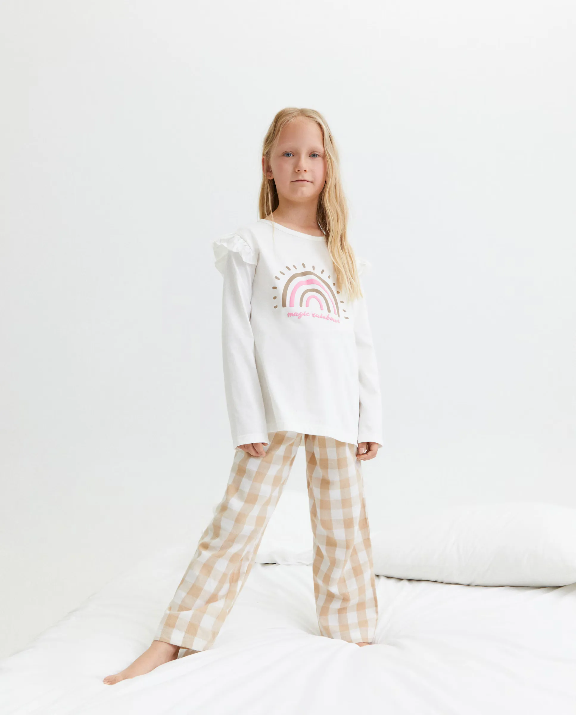 Длинная пижама для девочки с фантазийным принтом Cotton Juice, коричневый
Длинная пижама для девочки с фантазийным принтом Cotton Juice, коричневый