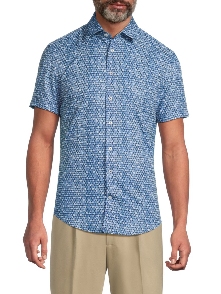 Рубашка с геометрическим принтом Soul of London, цвет Teal Blue
Рубашка с геометрическим принтом Soul of London, цвет Teal Blue