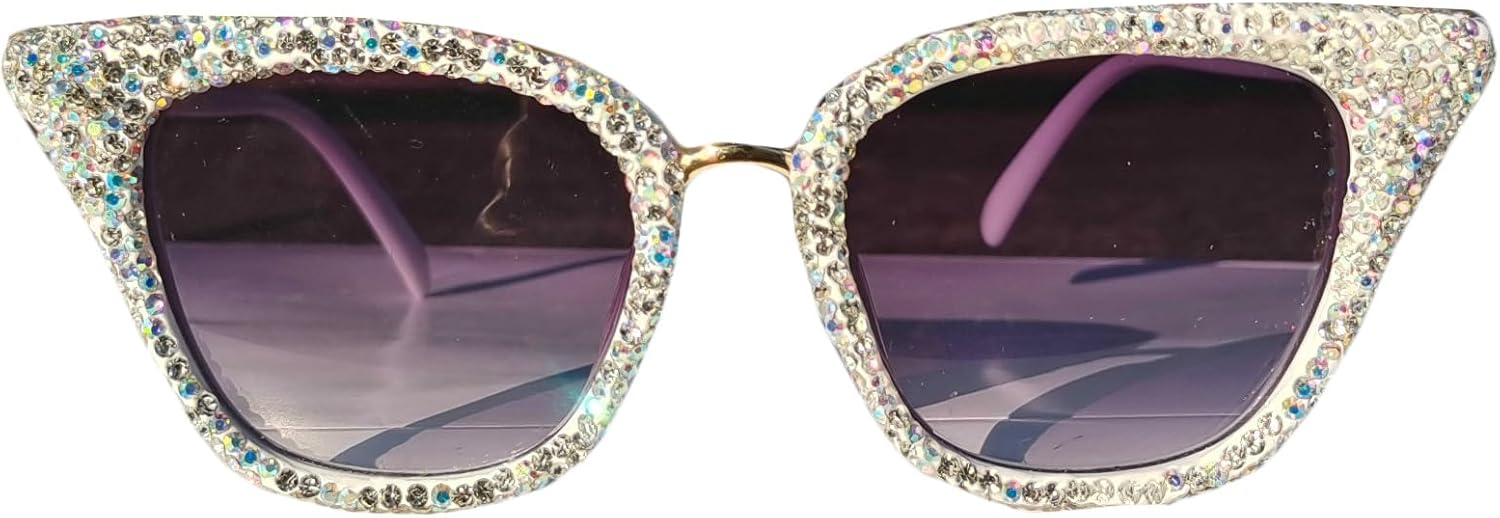 Willochra — большие модные солнцезащитные очки со стразами для женщин, розовые, сексуальные, с кристальными блестками, стильные, милые, в форме «кошачьего глаза», для вечеринок, White
Willochra — большие модные солнцезащитные очки со стразами для женщин, розовые, сексуальные, с кристальными блестками, стильные, милые, в форме «кошачьего глаза», для вечеринок, White