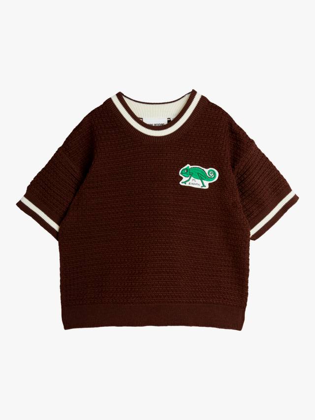 Детская футболка Lizard вязаная Mini Rodini, Brown
Детская футболка Lizard вязаная Mini Rodini, Brown