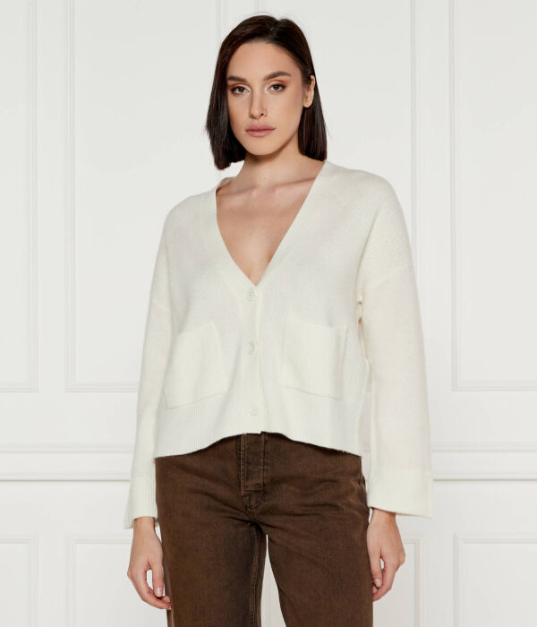 Шерстяной кардиган Regular fit Liu Jo, экрю
Шерстяной кардиган Regular fit Liu Jo, экрю