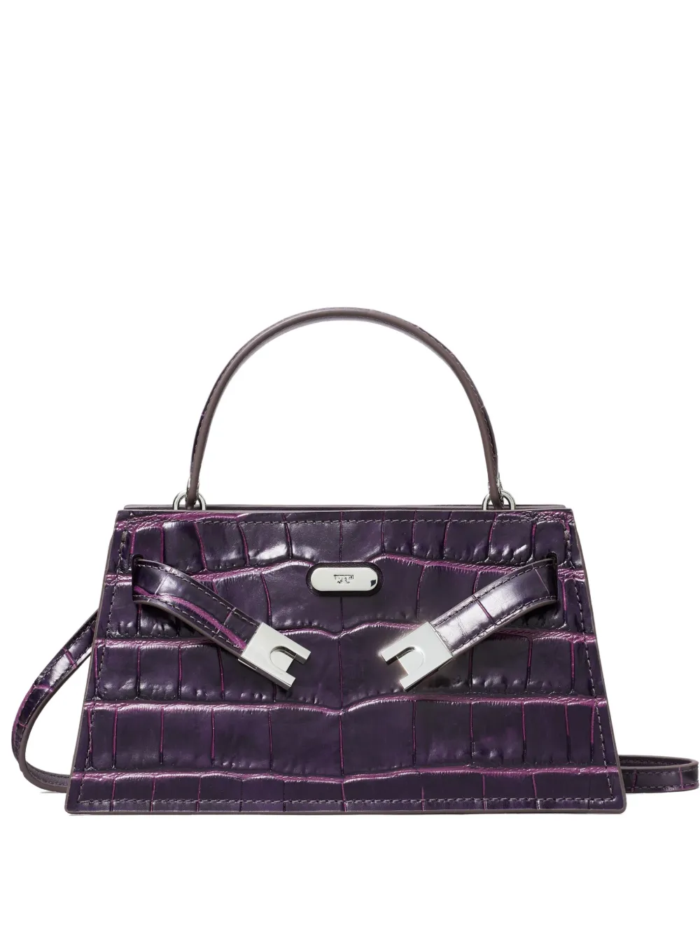 Мини-сумка Lee Radziwill с тиснением под крокодила и верхней ручкой Tory Burch, фиолетовый
Мини-сумка Lee Radziwill с тиснением под крокодила и верхней ручкой Tory Burch, фиолетовый