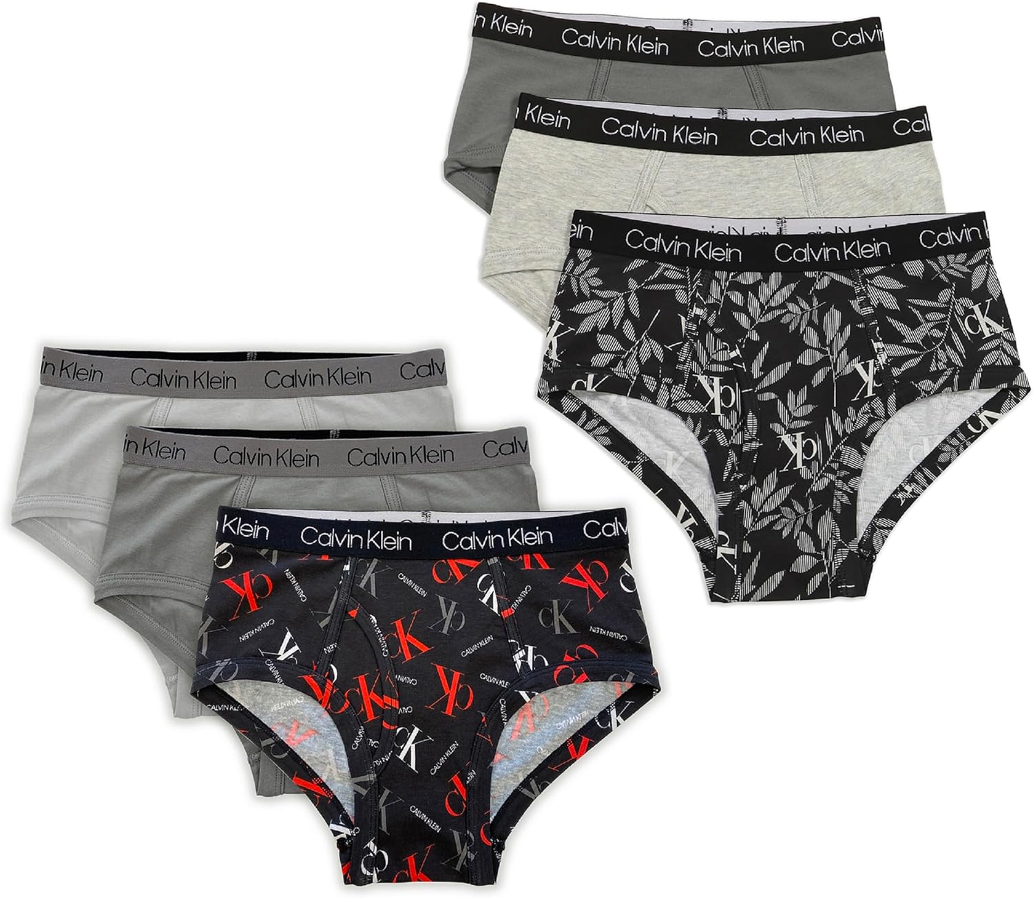 Современные хлопковые трусы Calvin Klein для мальчиков, упаковка 6 шт., Castlerock/Heather Grey/Black Logo
Современные хлопковые трусы Calvin Klein для мальчиков, упаковка 6 шт., Castlerock/Heather Grey/Black Logo