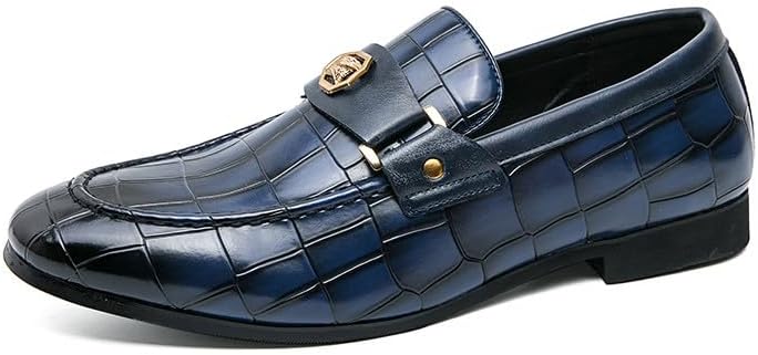 Мужские лоферы Santimon Mens Penny из крокодиловой кожи, деловые туфли без шнурков, подходящие для ежедневной носки, работы и свадебных мероприятий, синий
Мужские лоферы Santimon Mens Penny из крокодиловой кожи, деловые туфли без шнурков, подходящие для ежедневной носки, работы и свадебных мероприятий, синий