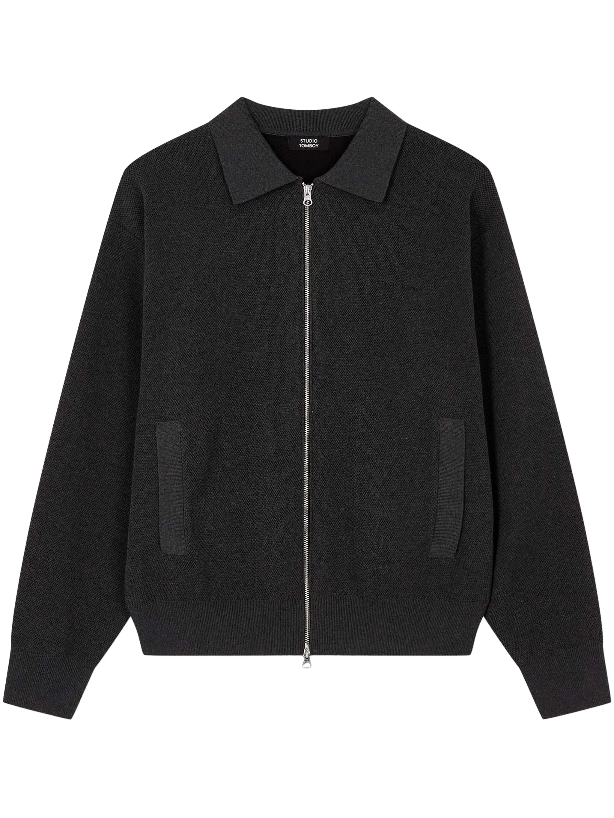Кардиган на молнии Studio Tomboy, серый
Кардиган на молнии Studio Tomboy, серый