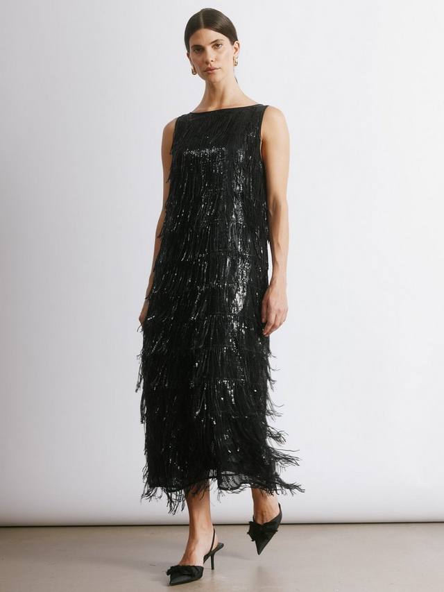 Платье миди с пайетками и бахромой Albaray, Black
Платье миди с пайетками и бахромой Albaray, Black