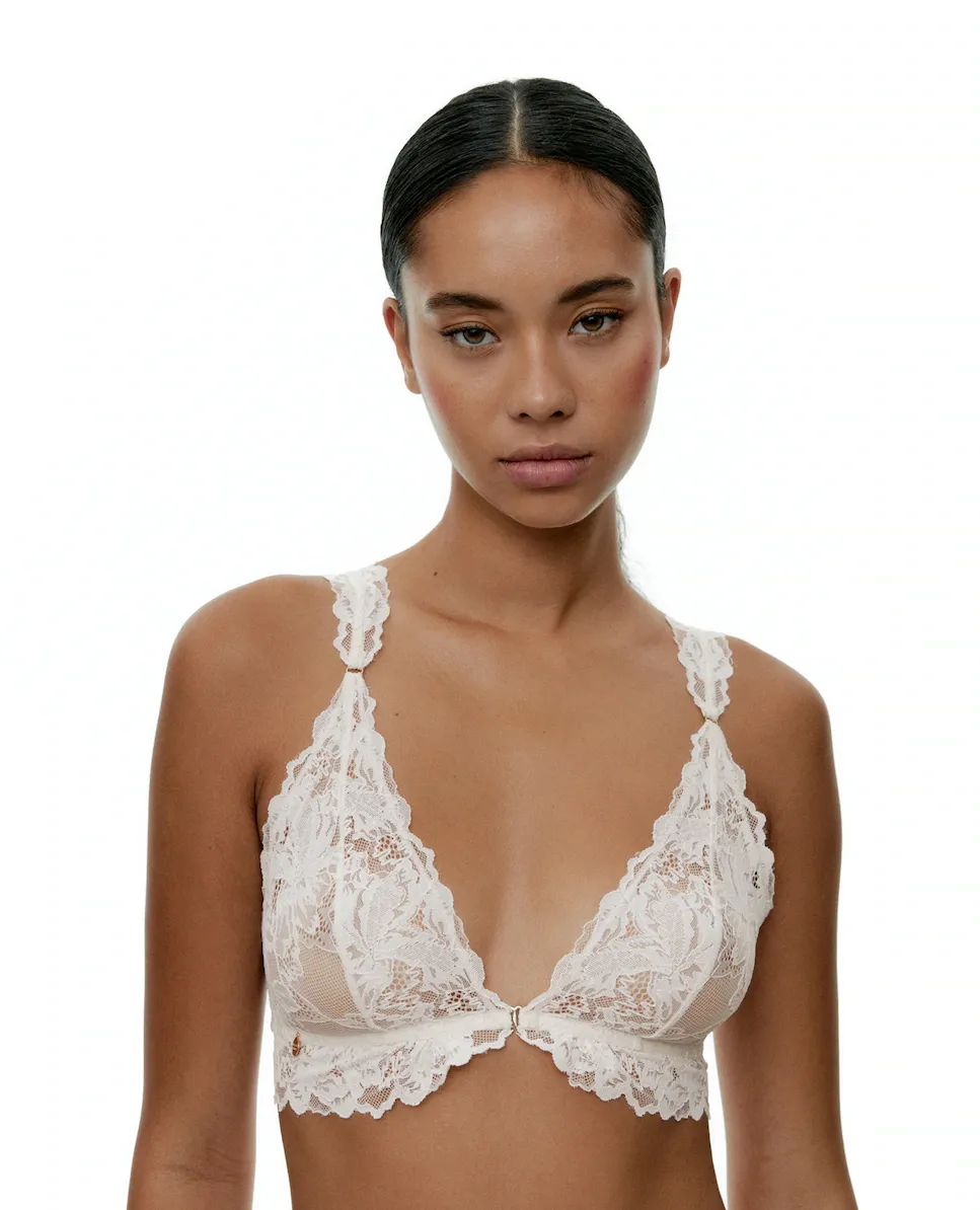 Бюстгальтер без косточек из кружева с цветочным принтом и бретельками Black Limba, цвет Crudo
Бюстгальтер без косточек из кружева с цветочным принтом и бретельками Black Limba, цвет Crudo