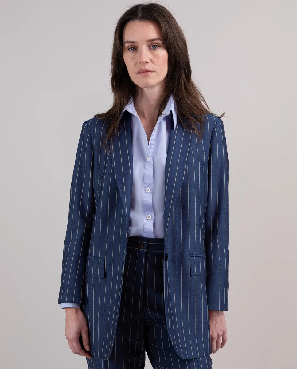 Женский блузка в тонкую полоску El Ganso, синий
Женский блузка в тонкую полоску El Ganso, синий