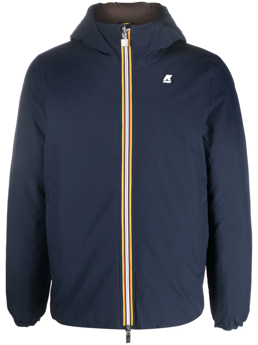 Двусторонний пуховик с логотипом K-Way R&D, синий
Двусторонний пуховик с логотипом K-Way R&D, синий