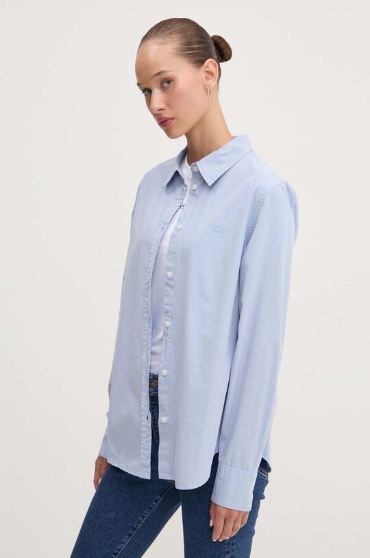 Хлопковая рубашка Guess Jeans, синий
Хлопковая рубашка Guess Jeans, синий