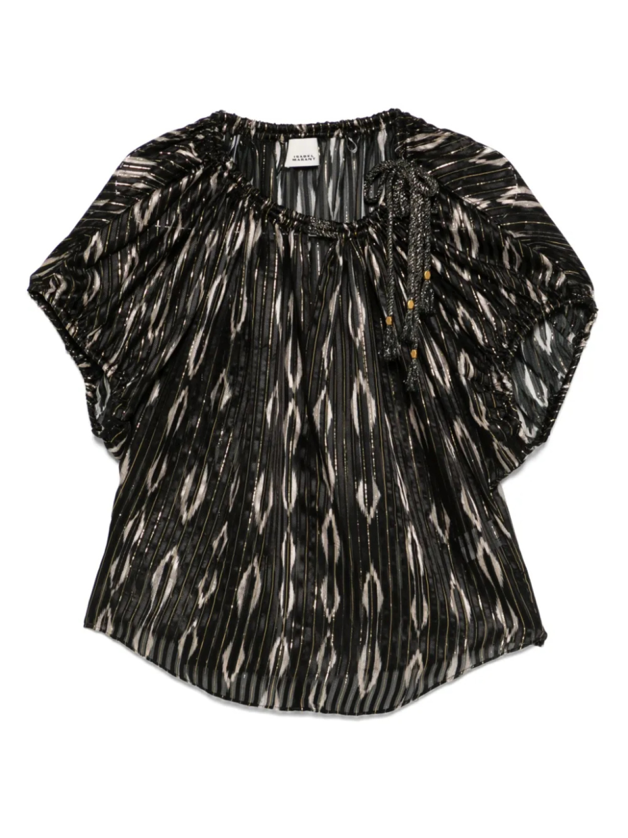 Блузка с металлизированными нитями ISABEL MARANT, черный
Блузка с металлизированными нитями ISABEL MARANT, черный