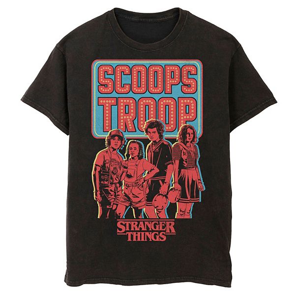 Футболка с принтом Men's stranger things scoops troop mineral wash Licensed Character
Футболка с принтом Men's stranger things scoops troop mineral wash Licensed Character