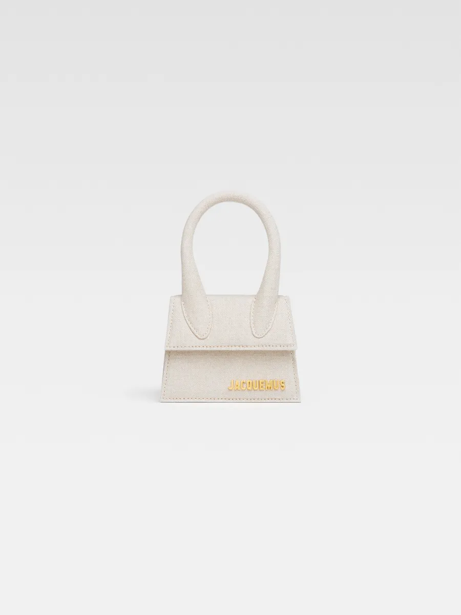 Фирменная мини-сумочка Ле Чикито Jacquemus, светло-серый 
Фирменная мини-сумочка Ле Чикито Jacquemus, светло-серый