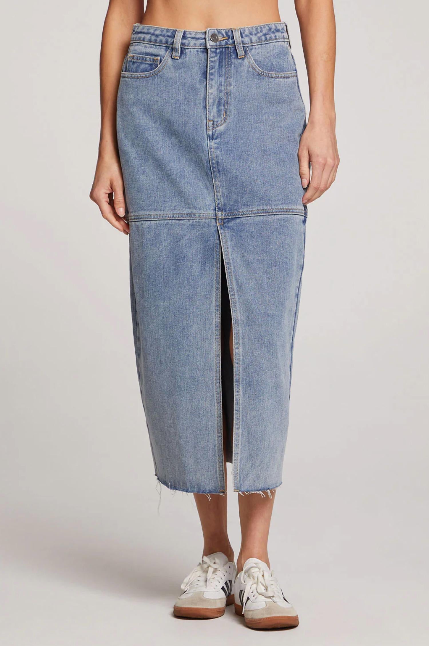 Парка Midi юбка в стиле стоунвош деним Saltwater Luxe, Stonewash Denim
Парка Midi юбка в стиле стоунвош деним Saltwater Luxe, Stonewash Denim