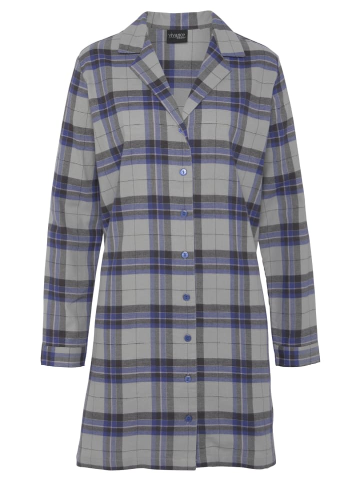 Ночная рубашка в сине-серую клетку VIVANCE DREAMS
Ночная рубашка в сине-серую клетку VIVANCE DREAMS