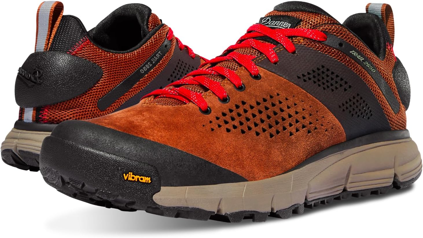 Мужские туристические ботинки Danner Trail 2650 - прочная замша, легкий текстиль с дышащей сетчатой подкладкой, стелька Ortholite и подошва Vibram для сцепления Name Danner, коричневый/красный
Мужские туристические ботинки Danner Trail 2650 - прочная замша, легкий текстиль с дышащей сетчатой подкладкой, стелька Ortholite и подошва Vibram для сцепления Name Danner, коричневый/красный