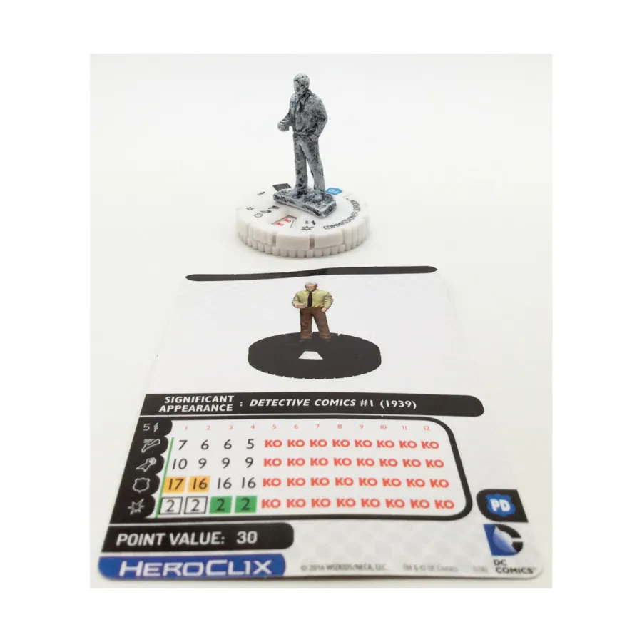 Комиссар Гордон (вариант эскиза) # 007 (C), DC HeroClix - Joker's Wild! - Singles
Комиссар Гордон (вариант эскиза) # 007 (C), DC HeroClix - Joker's Wild! - Singles