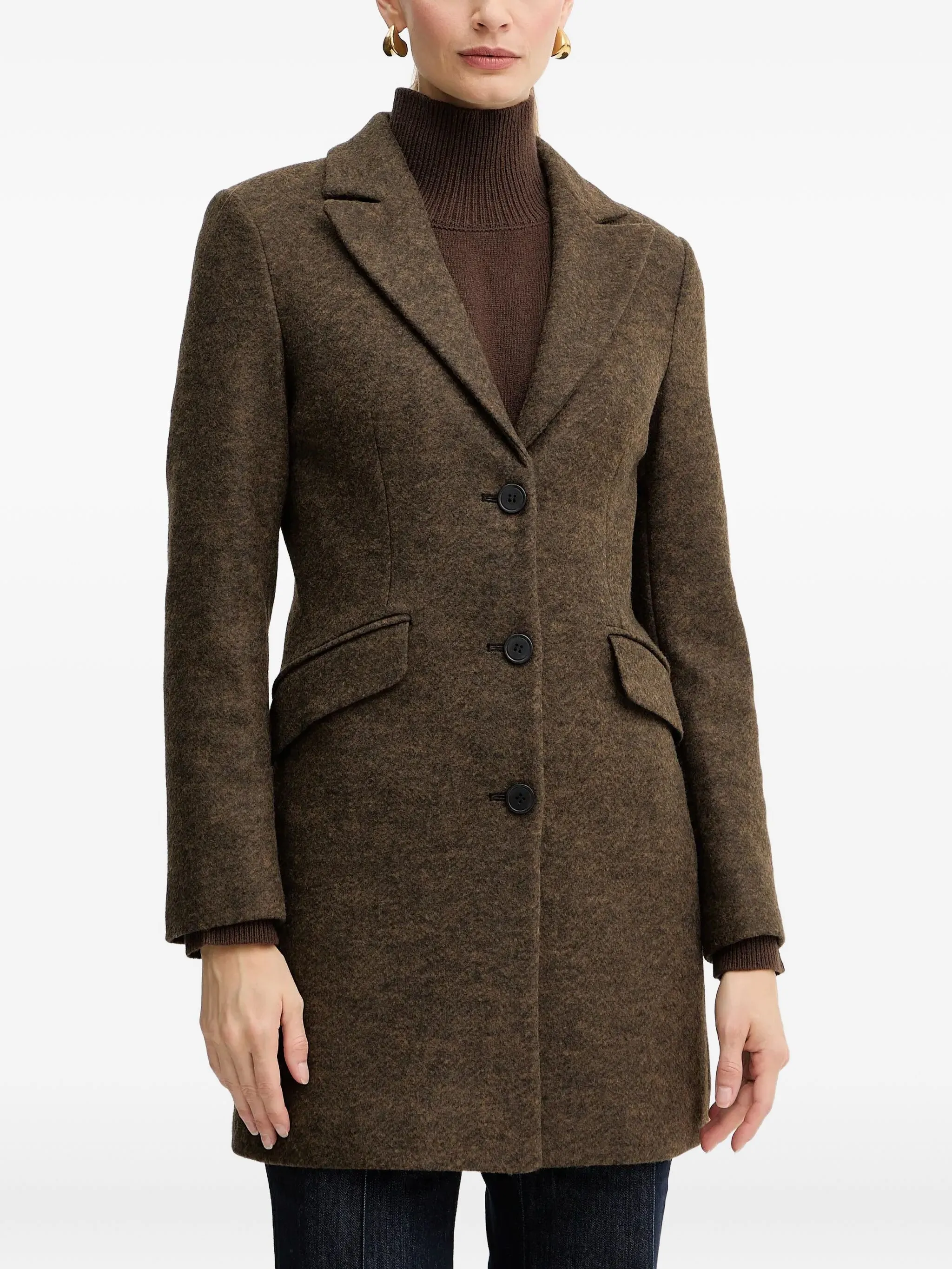 Однобортное пальто Silvian Heach, коричневый
Однобортное пальто Silvian Heach, коричневый