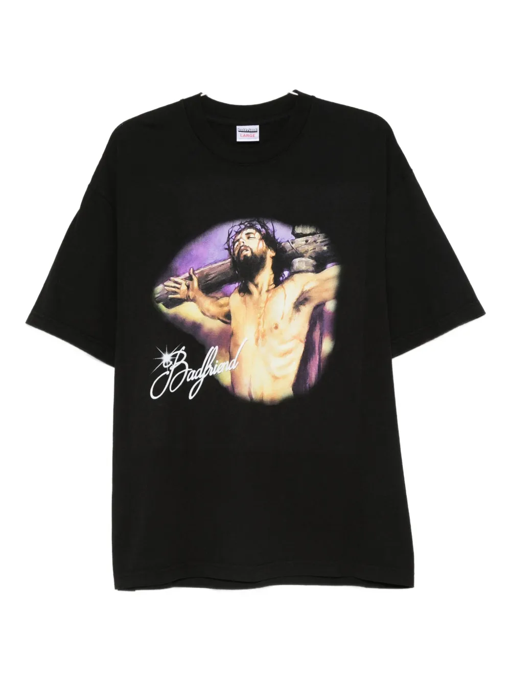 Футболка с круглым вырезом и графическим принтом BADFRIEND, черный
Футболка с круглым вырезом и графическим принтом BADFRIEND, черный