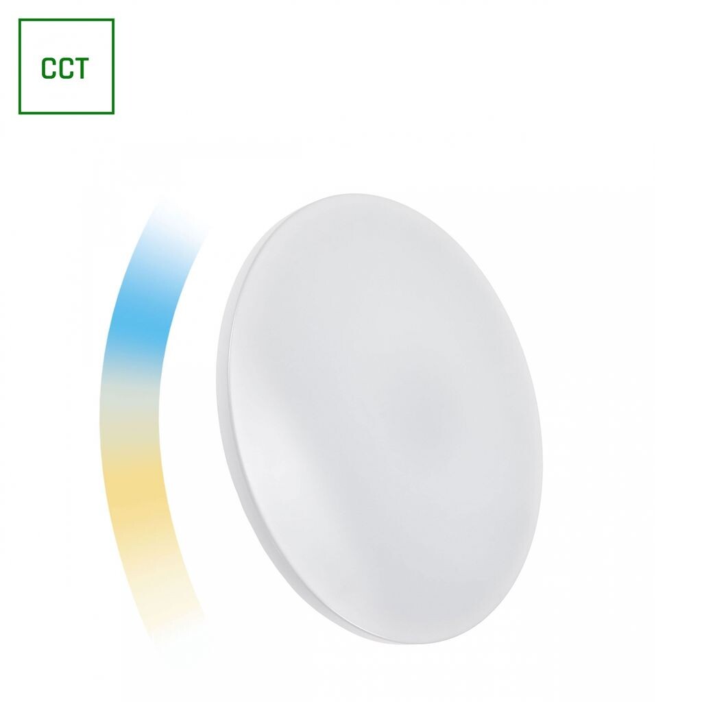 Spectrum Smart LED настенный и потолочный светильник белого цвета Ø48см 36Вт от теплого белого до дневного белого 2700K - 6500K Tuya Wi-Fi с регулируемой яркостью, белый
Spectrum Smart LED настенный и потолочный светильник белого цвета Ø48см 36Вт от теплого белого до дневного белого 2700K - 6500K Tuya Wi-Fi с регулируемой яркостью, белый