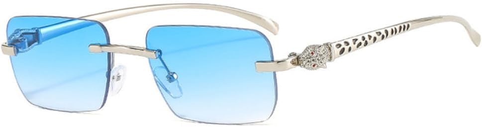 LVTFCO Модные прямоугольные солнцезащитные очки без оправы для женщин с прозрачными линзами с градиентом цвета "океан", уникальные солнцезащитные очки для мужчин, Silver Blue Gradient
LVTFCO Модные прямоугольные солнцезащитные очки без оправы для женщин с прозрачными линзами с градиентом цвета "океан", уникальные солнцезащитные очки для мужчин, Silver Blue Gradient