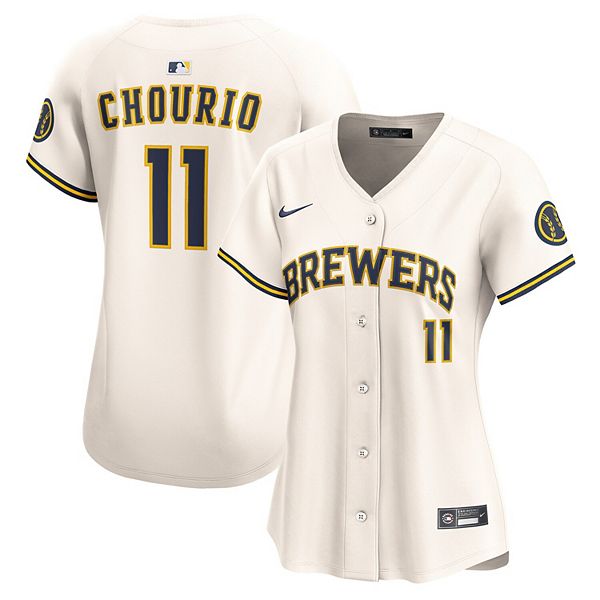 Женская бейсболка Jackson Chourio cream Milwaukee Brewers home limited player Nike
Женская бейсболка Jackson Chourio cream Milwaukee Brewers home limited player Nike