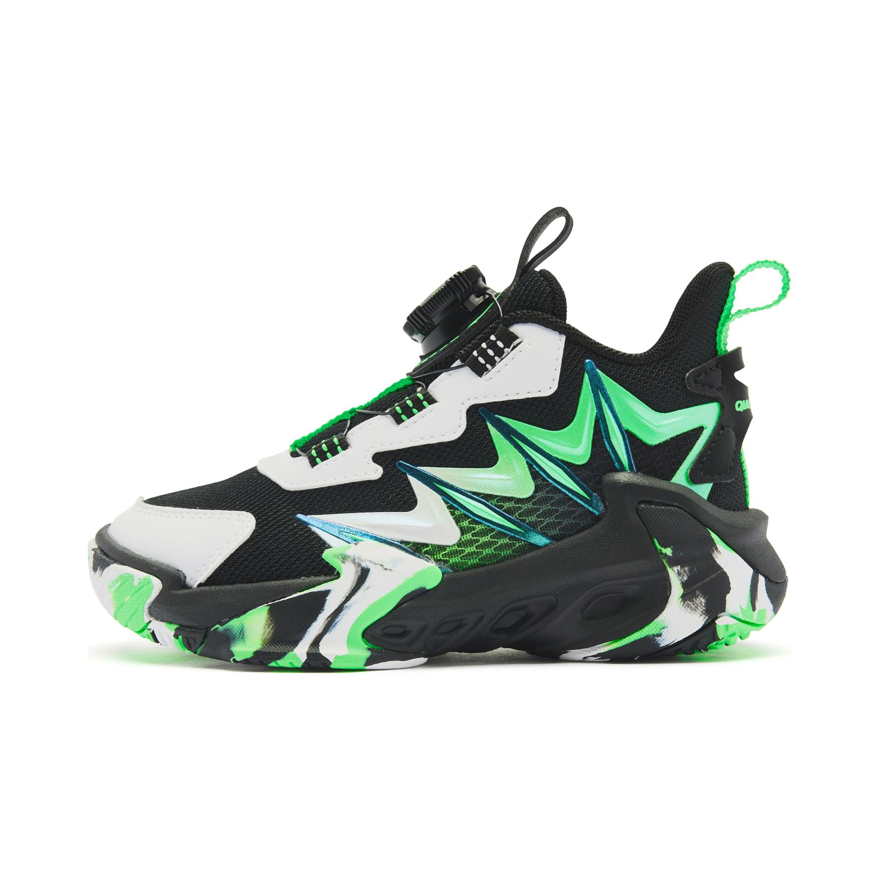 QIAODAN Детские баскетбольные кроссовки с противоскользящей подошвой, износостойкие, черного и зеленого цвета, для детей 3–7 лет
QIAODAN Детские баскетбольные кроссовки с противоскользящей подошвой, износостойкие, черного и зеленого цвета, для детей 3–7 лет