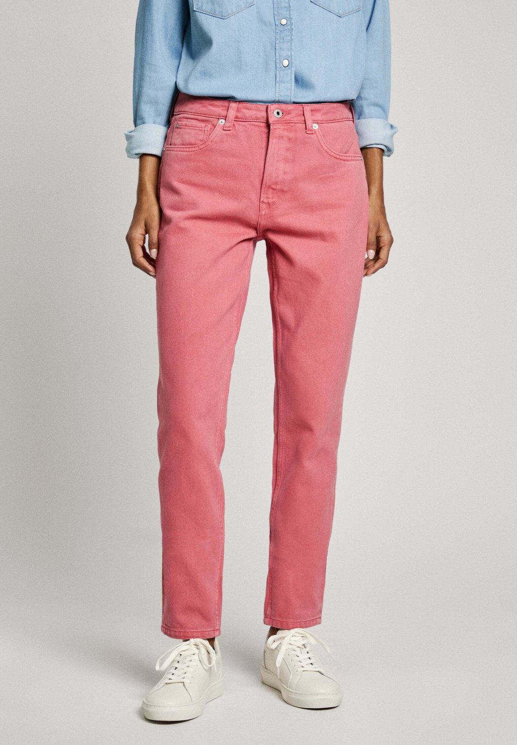 Зауженные джинсы Pepe Jeans, фуксия 
Зауженные джинсы Pepe Jeans, фуксия