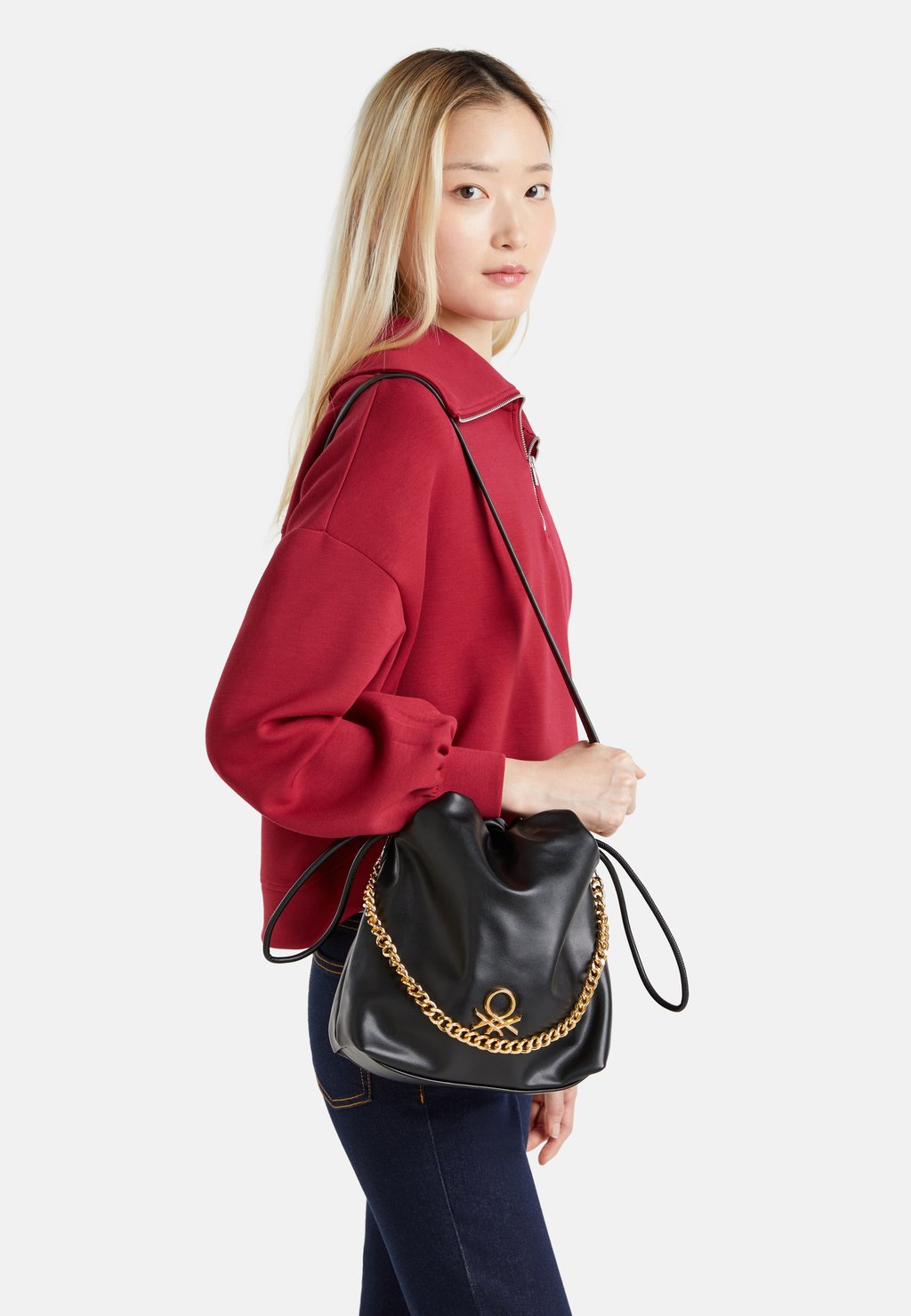 Сумка через плечо SMALL BUCKET - Across body bag United Colors of Benetton, черный
Сумка через плечо SMALL BUCKET - Across body bag United Colors of Benetton, черный