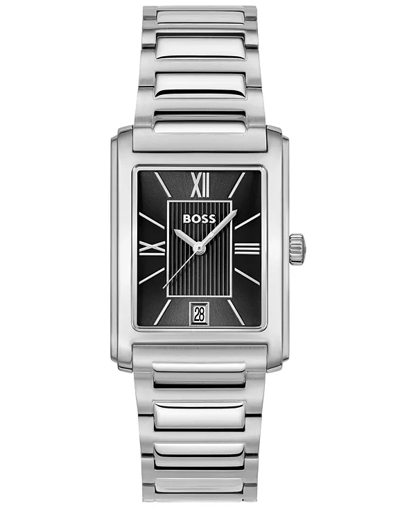 Мужские кварцевые часы с базовым календарем, нержавеющая сталь, 28 x 39 мм Hugo Boss, silver-tone
Мужские кварцевые часы с базовым календарем, нержавеющая сталь, 28 x 39 мм Hugo Boss, silver-tone