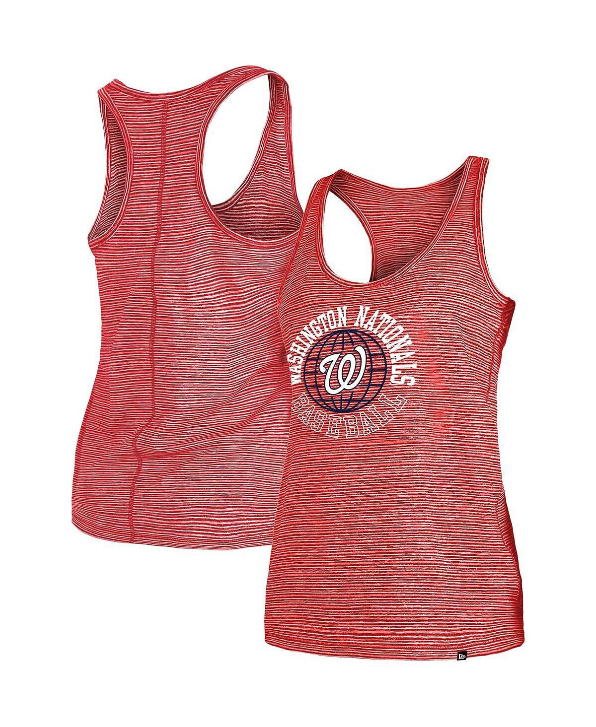 Женская красная майка Washington Nationals Active Racerback New Era, красный
Женская красная майка Washington Nationals Active Racerback New Era, красный