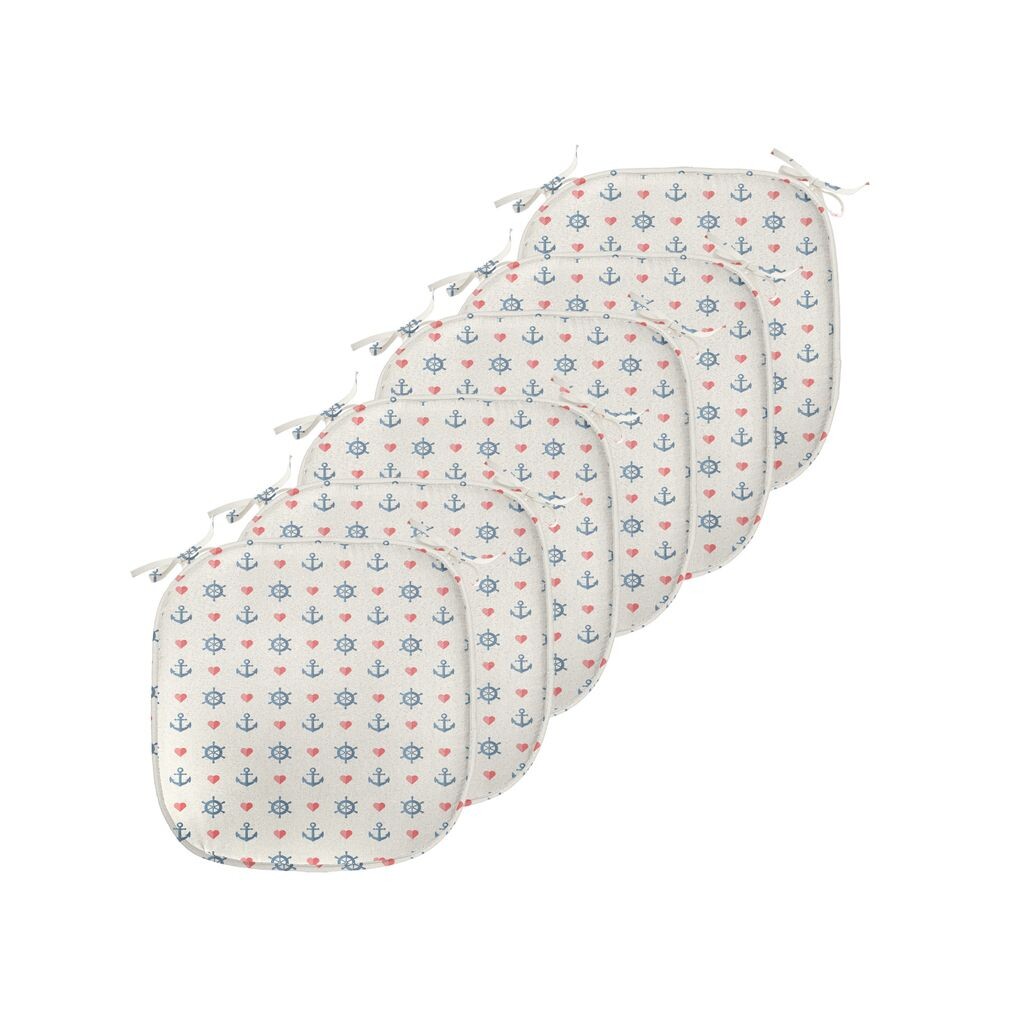 Подушки-якоря ABAKUHAUS для стульев для столовой, морской узор, декоративная водонепроницаемая подушка с ремнями для кухонных сидений, 40 см x 40 см — упаковка из 6 шт., белый синий красный
Подушки-якоря ABAKUHAUS для стульев для столовой, морской узор, декоративная водонепроницаемая подушка с ремнями для кухонных сидений, 40 см x 40 см — упаковка из 6 шт., белый синий красный