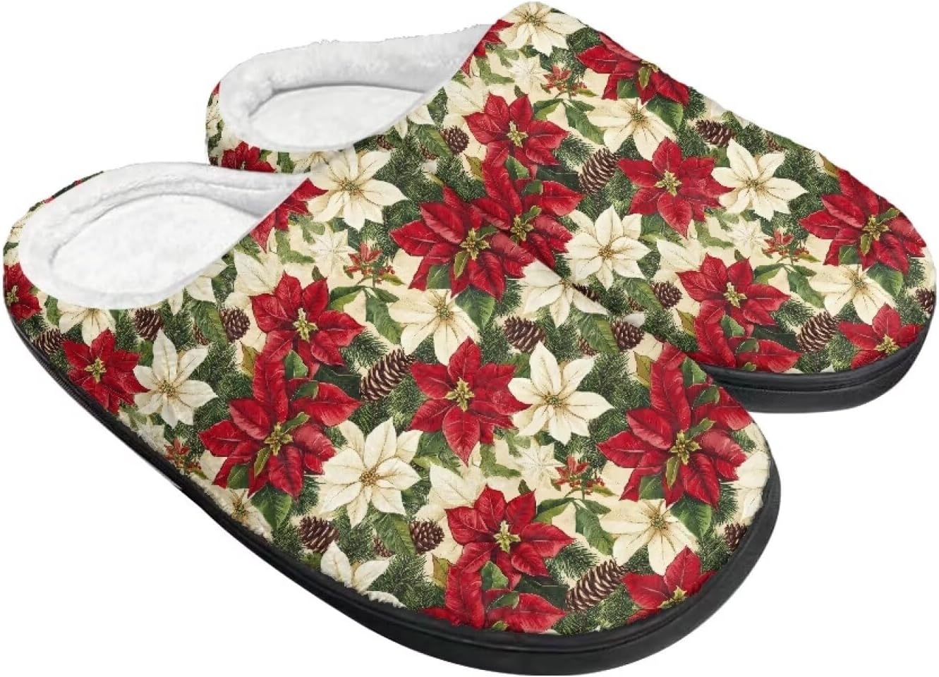 Праздничные рождественские тапочки для дома, утепленные и мягкие, зимние домашние тапочки для женщин и мужчин Buxolandt, Christmas Flowers
Праздничные рождественские тапочки для дома, утепленные и мягкие, зимние домашние тапочки для женщин и мужчин Buxolandt, Christmas Flowers