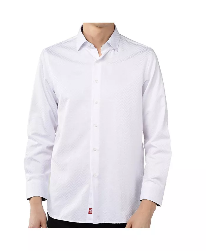 Мужская рубашка белого цвета с принтом White on White Luchiano Visconti, белый
Мужская рубашка белого цвета с принтом White on White Luchiano Visconti, белый