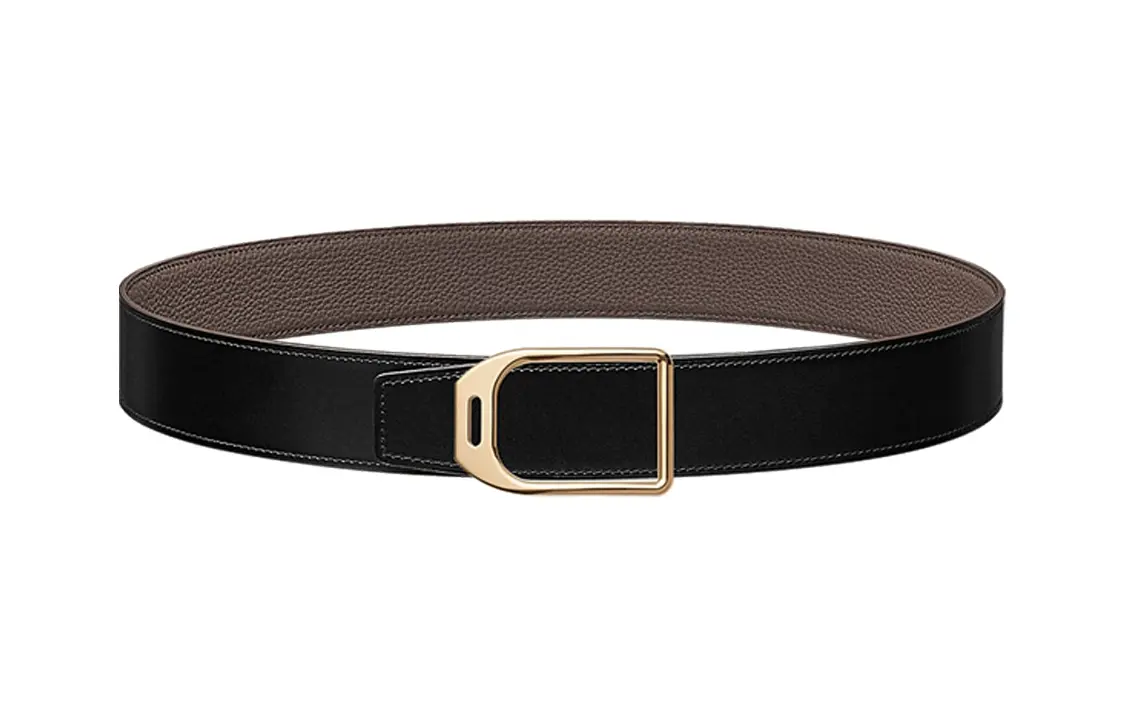 Ремень кожаный мужской 'Racing Jockey' гладкая пряжка из телячьей кожи двусторонний черный ширина 3,8 см HERMES
Ремень кожаный мужской 'Racing Jockey' гладкая пряжка из телячьей кожи двусторонний черный ширина 3,8 см HERMES