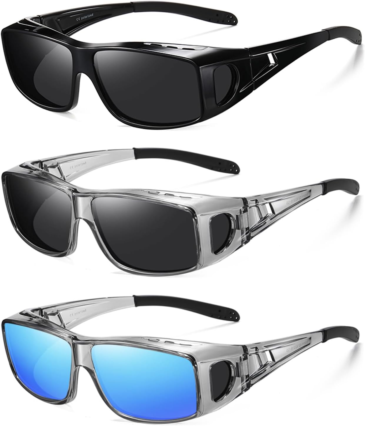 Солнцезащитные очки Wzerry поляризованные, надеваемые поверх очков, унисекс. Обтекаемая форма, защита UV400. Для вождения и активного отдыха. Цвета: Black/Grey, Transparent Grey/Grey, Transparent Grey/Blue
Солнцезащитные очки Wzerry поляризованные, надеваемые поверх очков, унисекс. Обтекаемая форма, защита UV400. Для вождения и активного отдыха. Цвета: Black/Grey, Transparent Grey/Grey, Transparent Grey/Blue