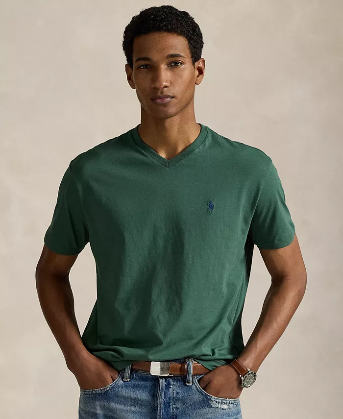 Мужская футболка с V-образным вырезом классического кроя Polo Ralph Lauren, зеленый
Мужская футболка с V-образным вырезом классического кроя Polo Ralph Lauren, зеленый