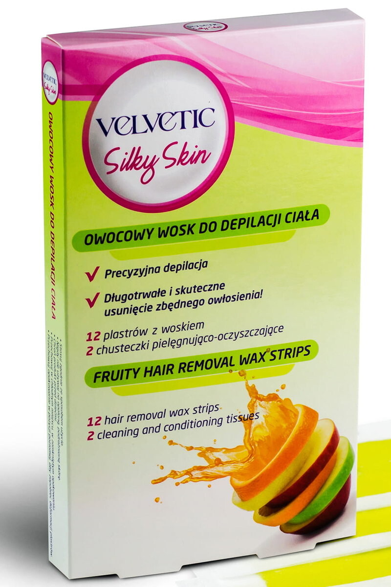 Бархатистый, фруктовый воск для депиляции тела Velvetic
Бархатистый, фруктовый воск для депиляции тела Velvetic