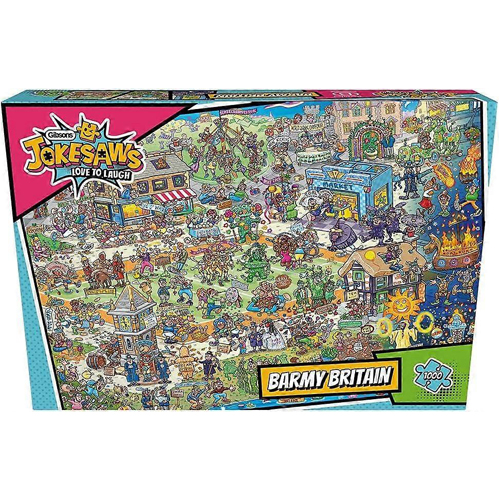 Пазлы Gibsons – Jokesaws – Barmy Britain – 1000 Piece Jigsaw Puzzle
Пазлы Gibsons – Jokesaws – Barmy Britain – 1000 Piece Jigsaw Puzzle